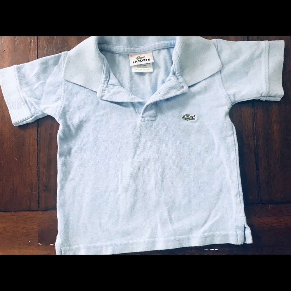 Lacoste polo shirt, sky blue, toddler